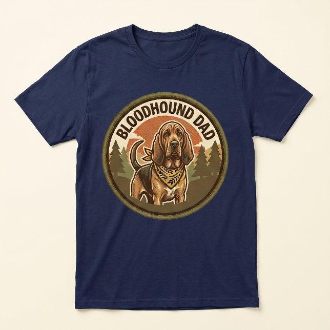 Camisa Tri-blend Pai Bloodhound | Presente para Pa (Criador carregado)