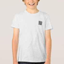 Camisa Tri-Blend para crianças com Design de códig