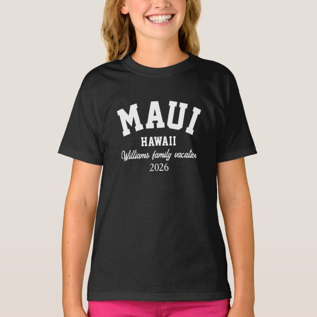 CAMISA Tri-Blend PERSONALIZADA MAUI HAWAII (Frente)