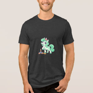 Camisa Tri-Mistura Unicórnio Verde-Menta com Argol
