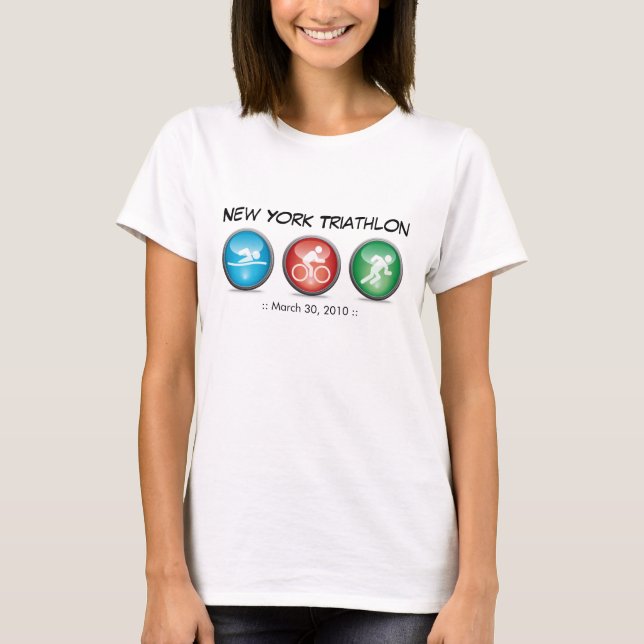 Camisa Triathlon Personalizada - Natação, Ciclo, C (Frente)