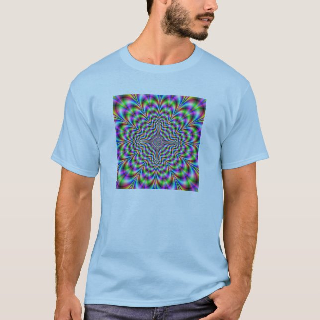 camisa trippy do fractal (Frente)