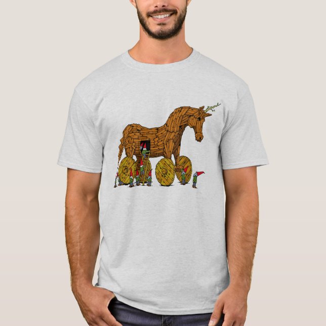 Camisa Trojan do unicórnio T (Frente)