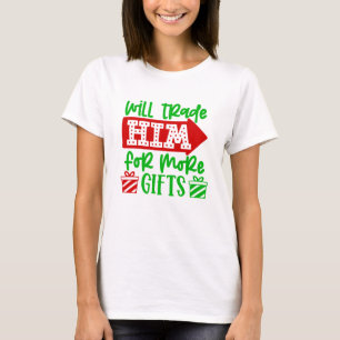 Camisa Troque Ele Por Presentes - Natal Engraçado