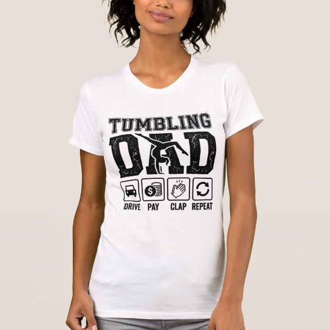 Camisa Tumbling Dad Drive Pay Clap Repeat Design_1 (Frente)