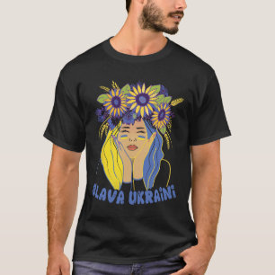 Camisa Ucrânia Slava Ukraini Apoio às Mulheres Ucr