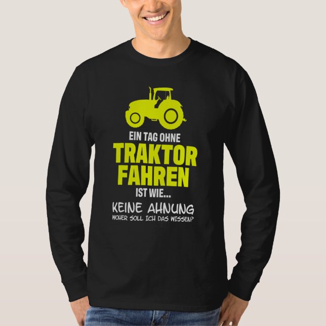 Camisa Um Dia Sem Trator Conduzindo Para Farme (Frente)
