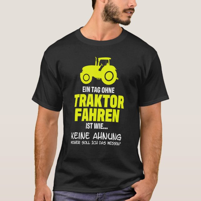 Camisa Um Dia Sem Trator Conduzindo Para Farme (Frente)