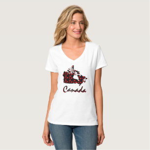 Camisa única canadense vermelha Maple Canada diver