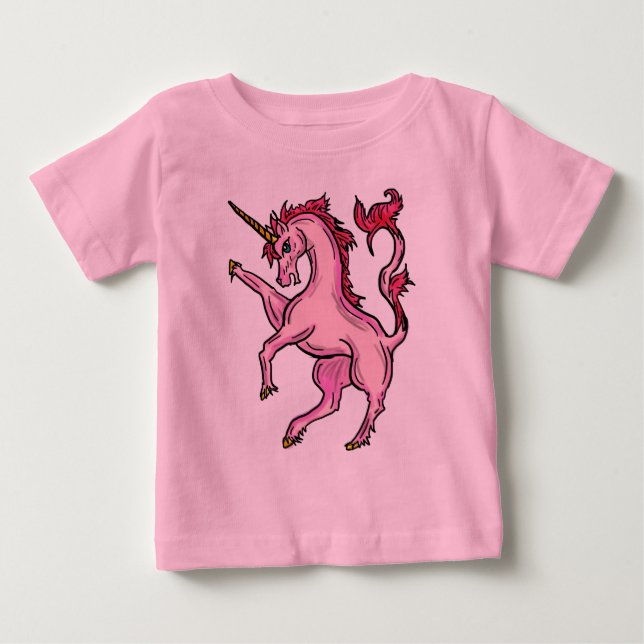 Camisa unicórnio de menina (Frente)