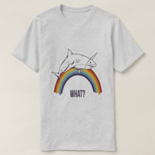 Camisa Unicórnio Tubarão Gráfica Divertida e Capri