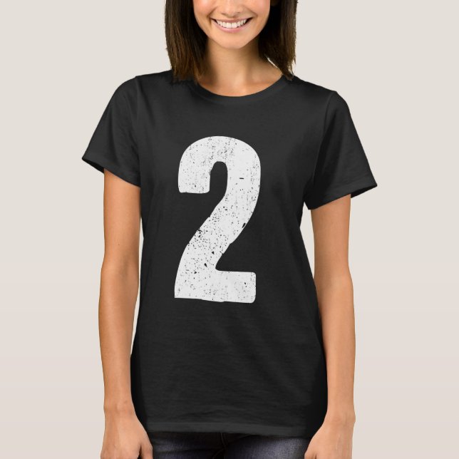 Camisa Uniforme #2, Gráfico de Número Grande (Frente)