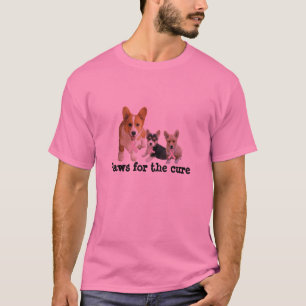 Camisa unisex do cancro da mama do Corgi de Galês