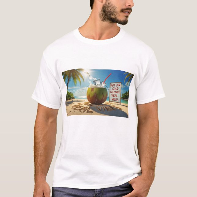 camisa unisex - visto Beach (Frente)