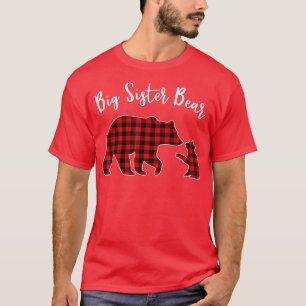 Camisa Urso Irmã Grande, Xadrez de Buffalo Vermelh