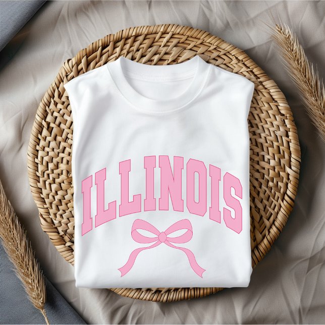 Camisa USA College Illinois, Presente de Aniversár (Illinois football shirt, Illinois State gift, Illinois Game Day tee, USA collegiate shirt, patriotic)