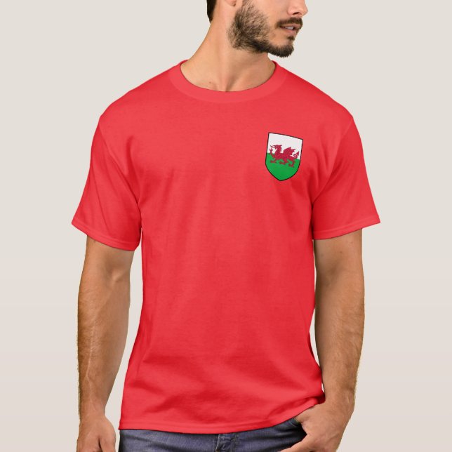 Camisa V1 da brasão de Wales (Frente)