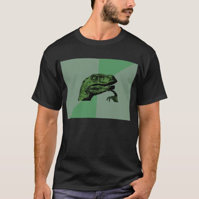 Camisa vazia de Philosoraptor Meme - obscuridade (Frente)