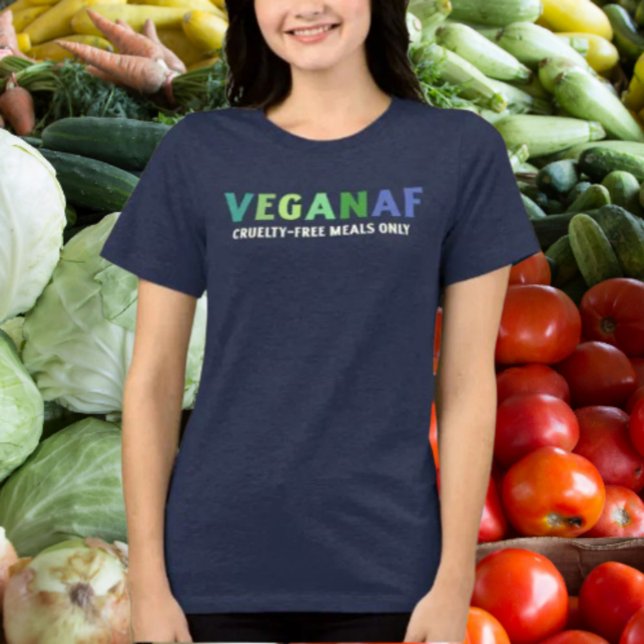 Camisa VeganAF - Apenas Refeições Sem Crueldade (Criador carregado)