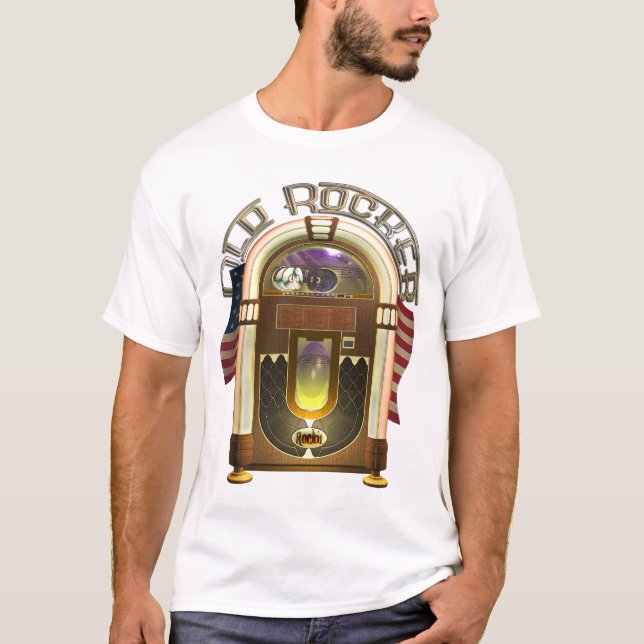 Camisa velha do balancim T do jukebox (Frente)