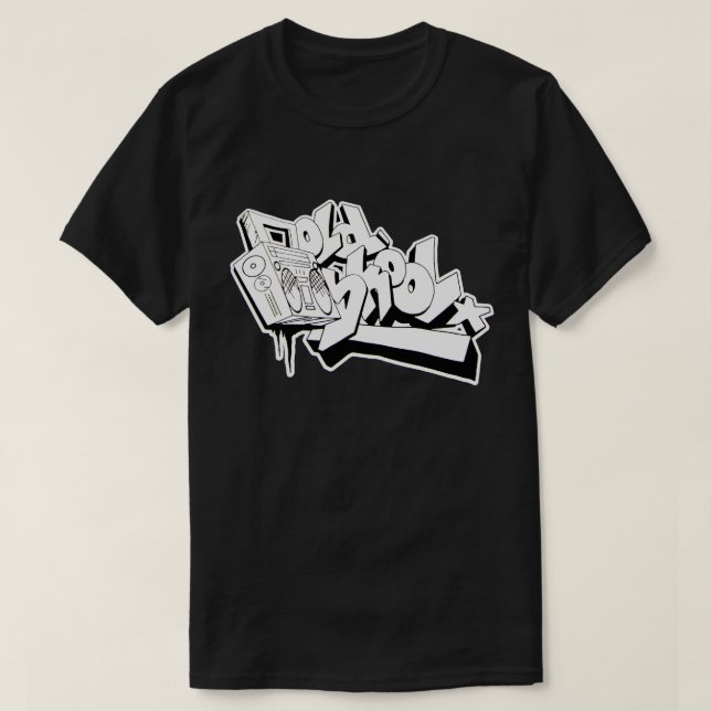 CAMISA VELHA DOS GRAFITES T DE SKOOL HIP HOP (Frente do Design)