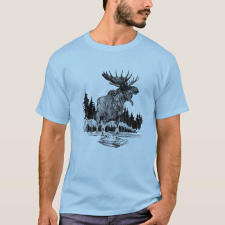 Camisa velha grande dos alces