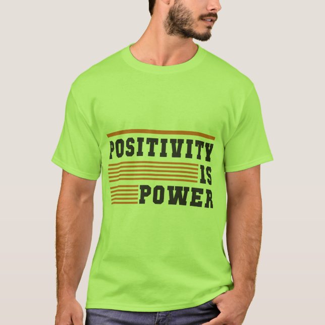 Camisa verde com camisa-T motivacional (Frente)
