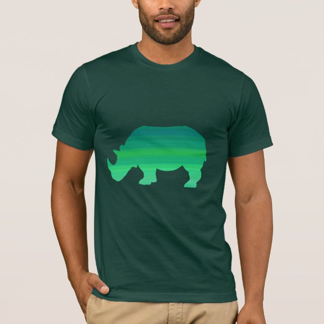 Camisa verde do rinoceronte (Frente)