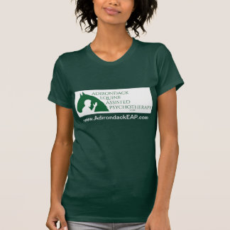 Camisa verde feminina Premium com o logotipo Adk E