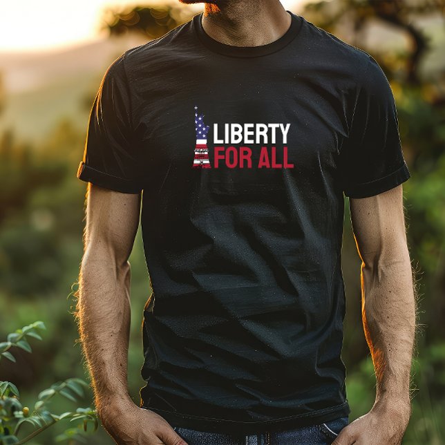 Camisa vermelha azul-T-Shirt do protesto anti-Trum (Criador carregado)