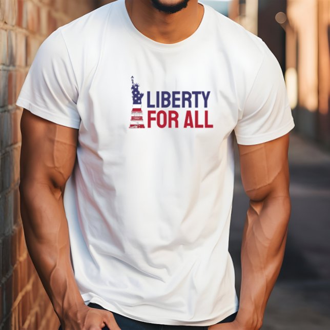 Camisa vermelha azul-T-Shirt do protesto anti-Trum (Criador carregado)