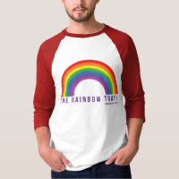Camisa Vermelha B-ball com Camisa Arco-Íris Verdad
