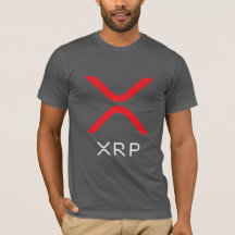 Camisa vermelha & branca da ondinha de XRP do