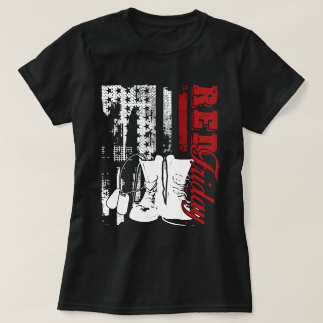 Camisa vermelha da sexta-feira, sexta-feira vermel (Frente do Design)