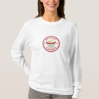 Camisa vermelha do cupcake T de veludo