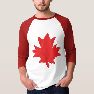 Camisa vermelha do pavilhão do Canadá