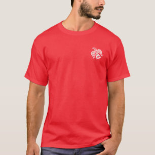 Camisa vermelha e azul da guarda de Varangian do