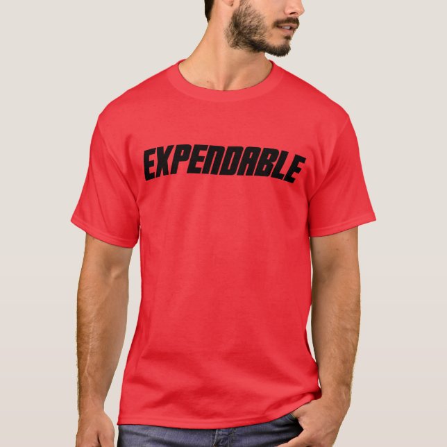 Camisa vermelha Expendable (Frente)