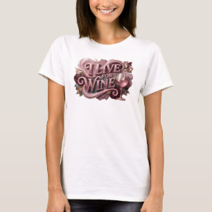 Camisa Vermelha Fresca Eu AMO VINHO Design
