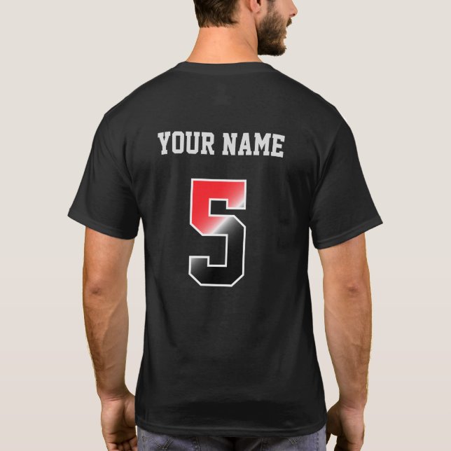 Camisa Vermelha Personalizada 5 Personalizada (Verso)