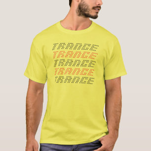 Camisa vermelha/preta do Trance do texto T