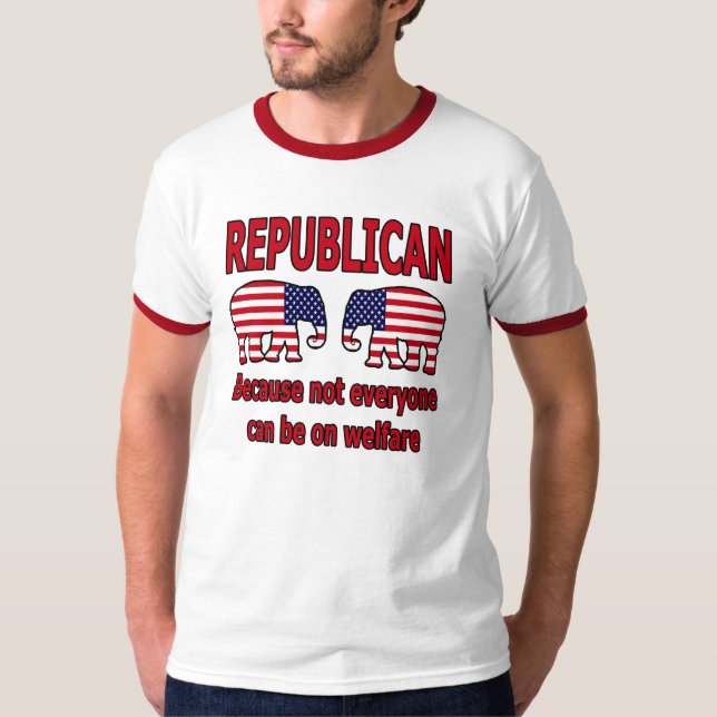 Camisa vermelha republicana do bem-estar (Frente)