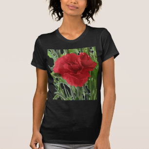 Camisa Vermelha Senhoras T Camisa