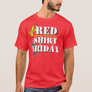 Camisa vermelha sextas-feiras