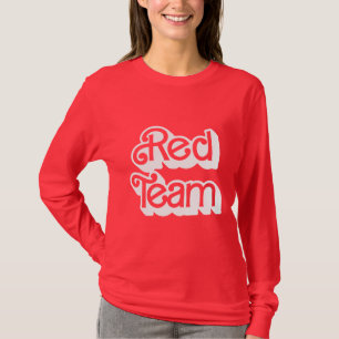 Camisa Vermelho da Equipe de Guerra Cores