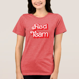 Camisa Vermelho da Equipe de Guerra Cores
