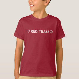 Camisa Vermelho da Equipe de Guerra Cores