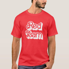 Camisa Vermelho da Equipe de Guerra Cores