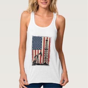 Camisa Vetorial da Bandeira Americana do Campo de