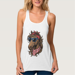 Camisa Vetorial de Cavalo Patriótico Design_1